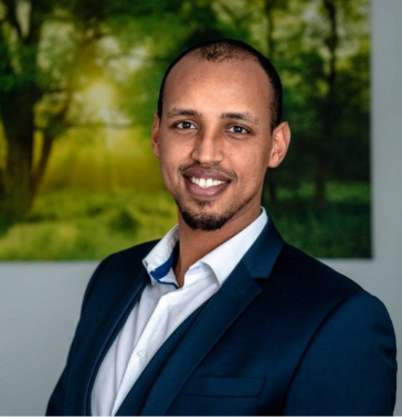 Portret van Yussuf Abdi